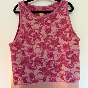 Pink workout tank top